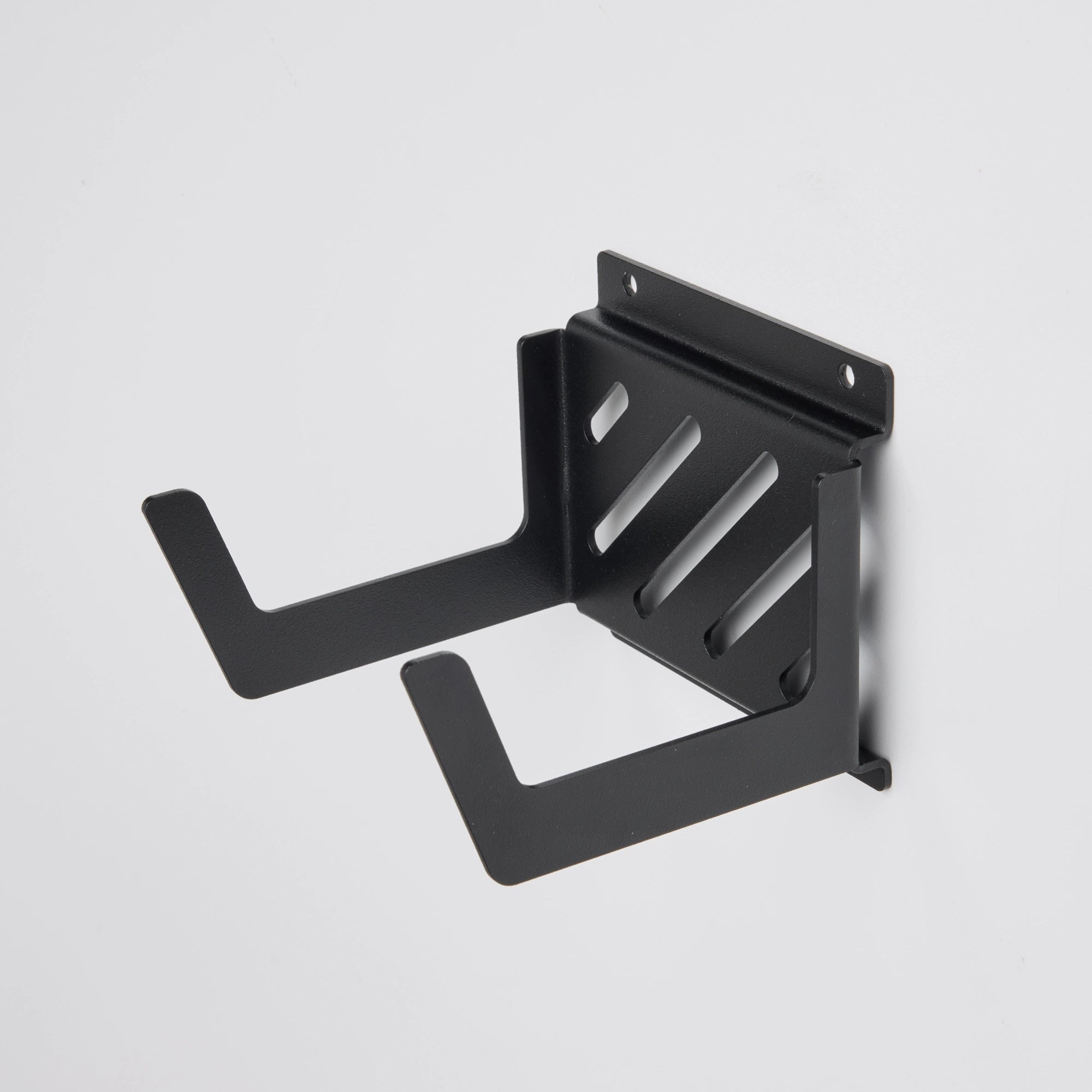 4" Wide Double Hook | Heavy-Gauge Steel Wall Tool Organizer