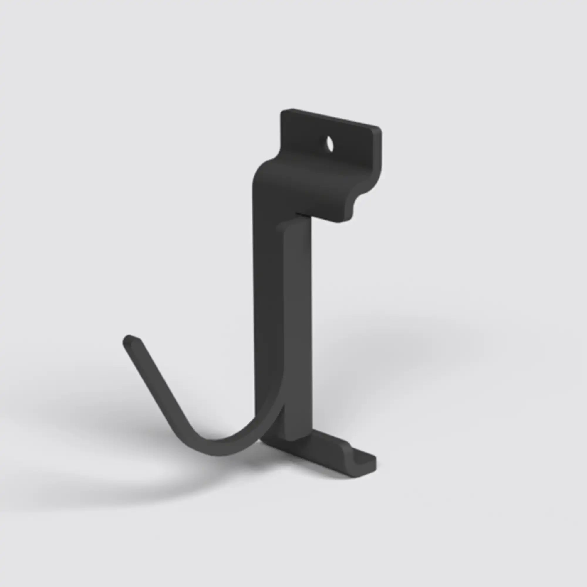 Slim Single Hook | Heavy-Gauge Steel Slatwall Hook