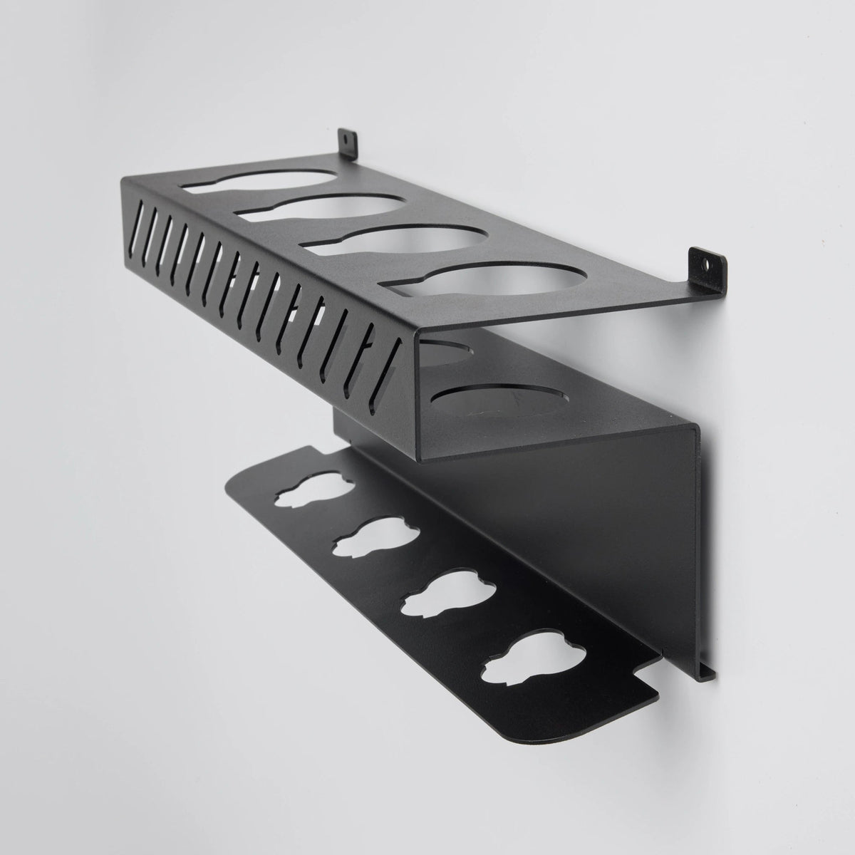 M12 Tool & Battery Organizer | Heavy-Gauge Steel 4-Slot Mount - Bluegill Steel