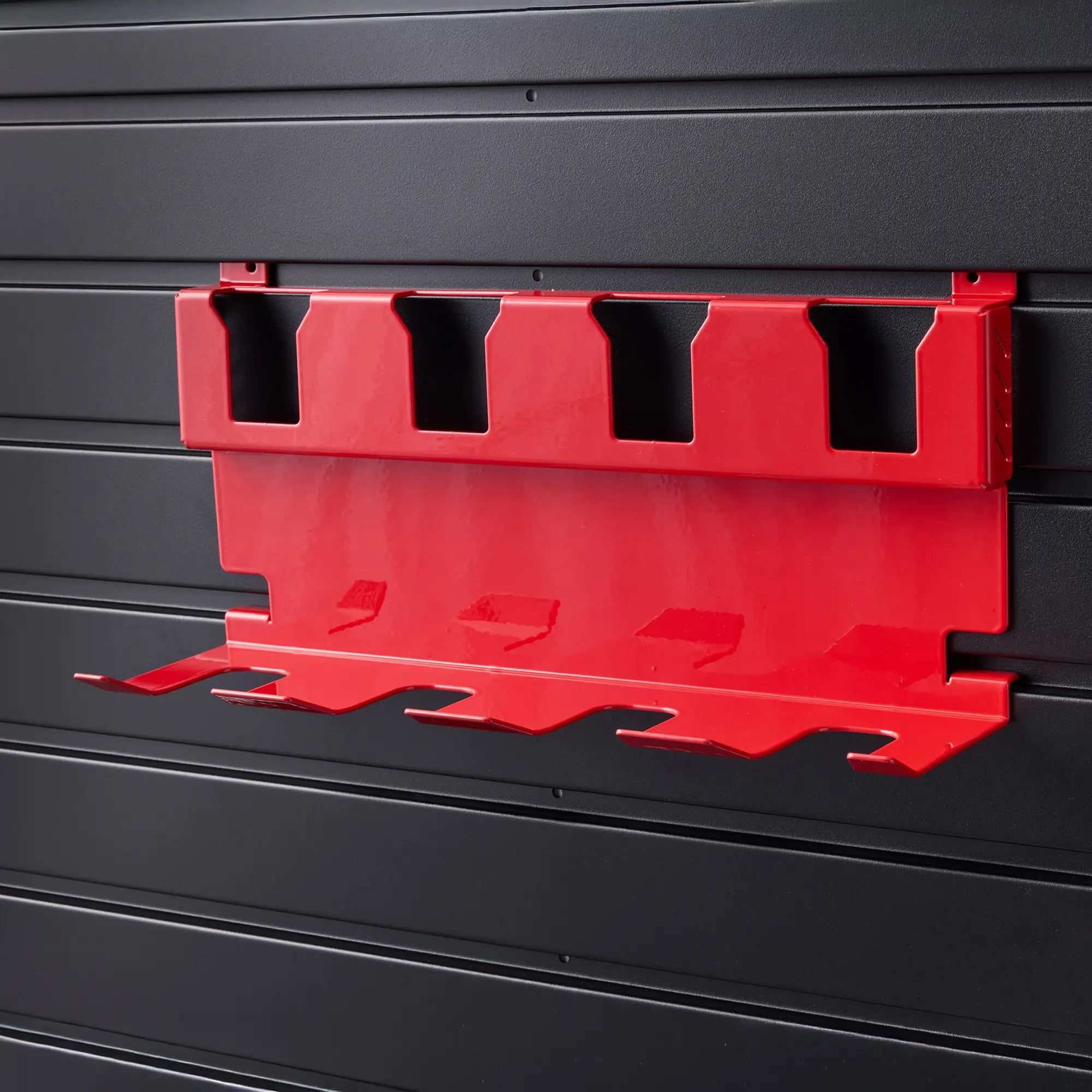Milwaukee & DeWalt Tool Holder | 4-Drill & 4-Battery Rack - Bluegill Steel